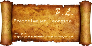 Pretzelmayer Leonetta névjegykártya